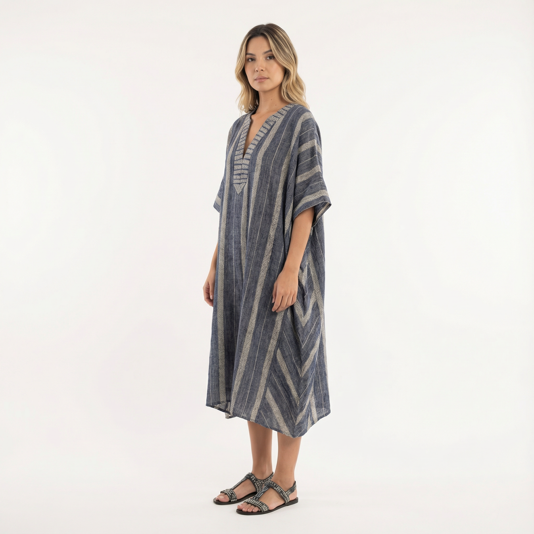 Vestido Largo Fluido Elegante Mujer