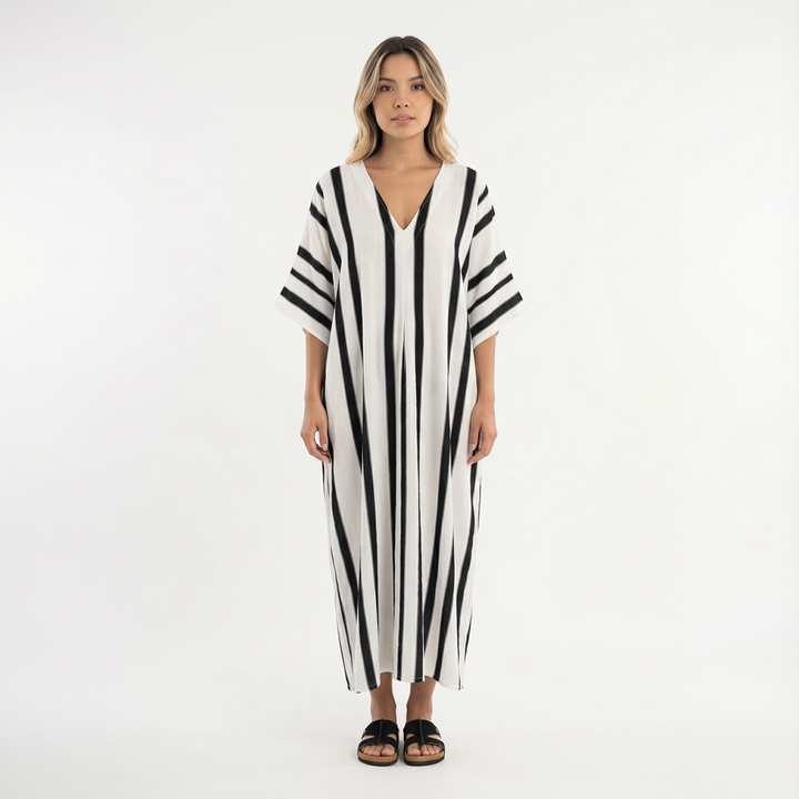 Vestido Largo Fluido Elegante Mujer