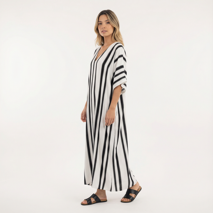 Vestido Largo Fluido Elegante Mujer