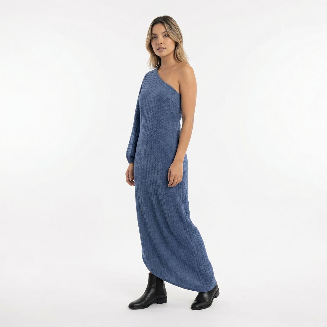Vestido Asimétrico Lino Elegante