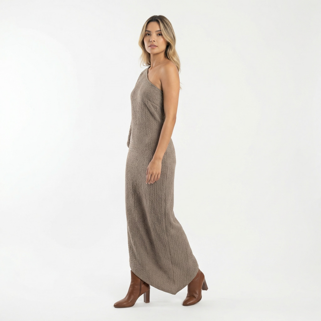 Vestido Asimétrico Lino Elegante