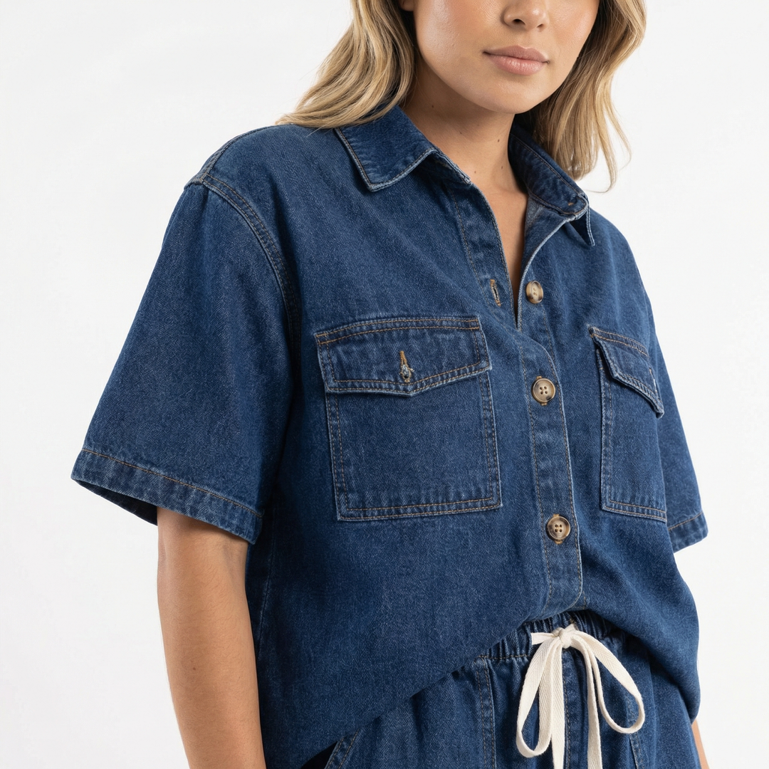 Conjunto de Denim de Corte Clásico