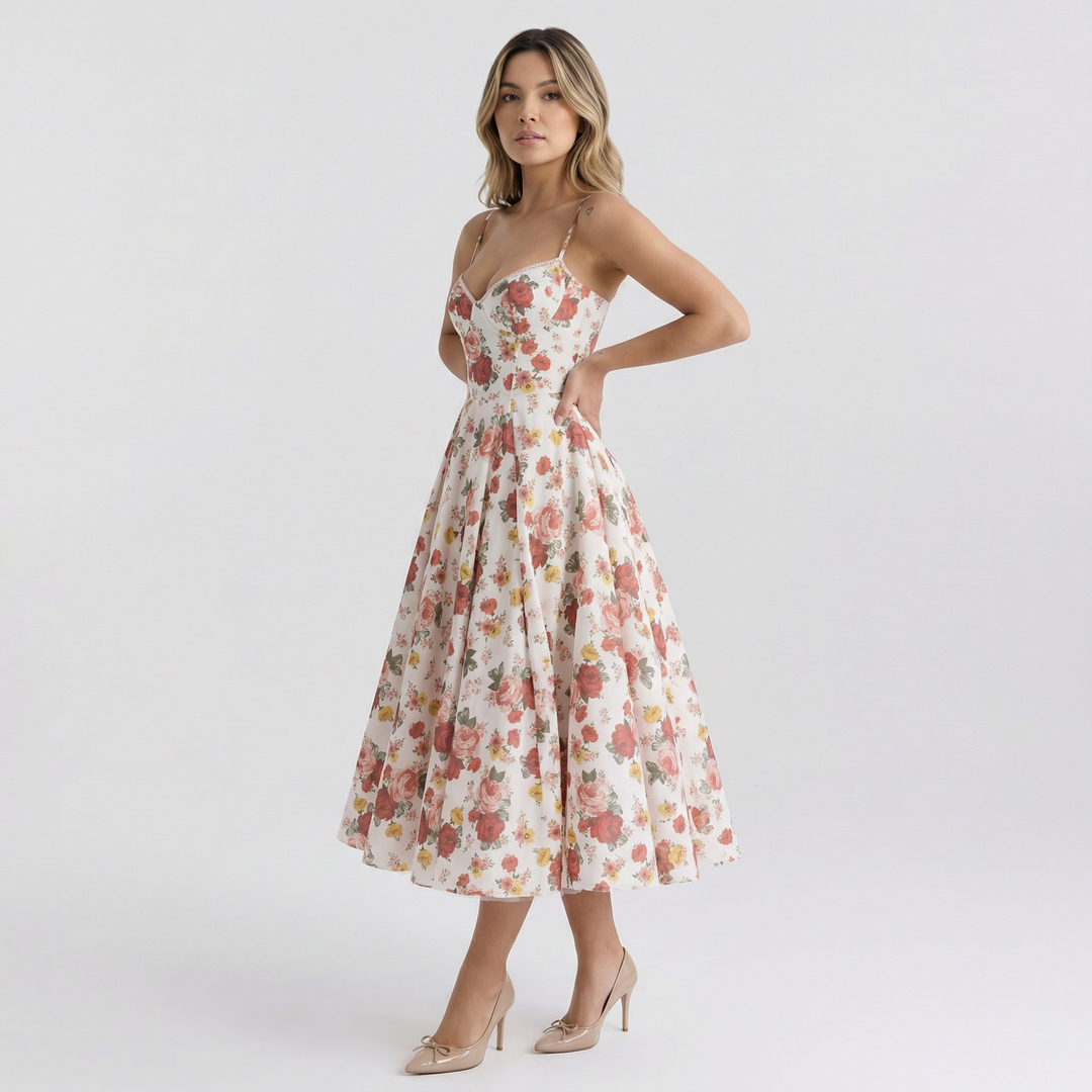 Vestido Clásico de Corte Entallado y Tela Suave