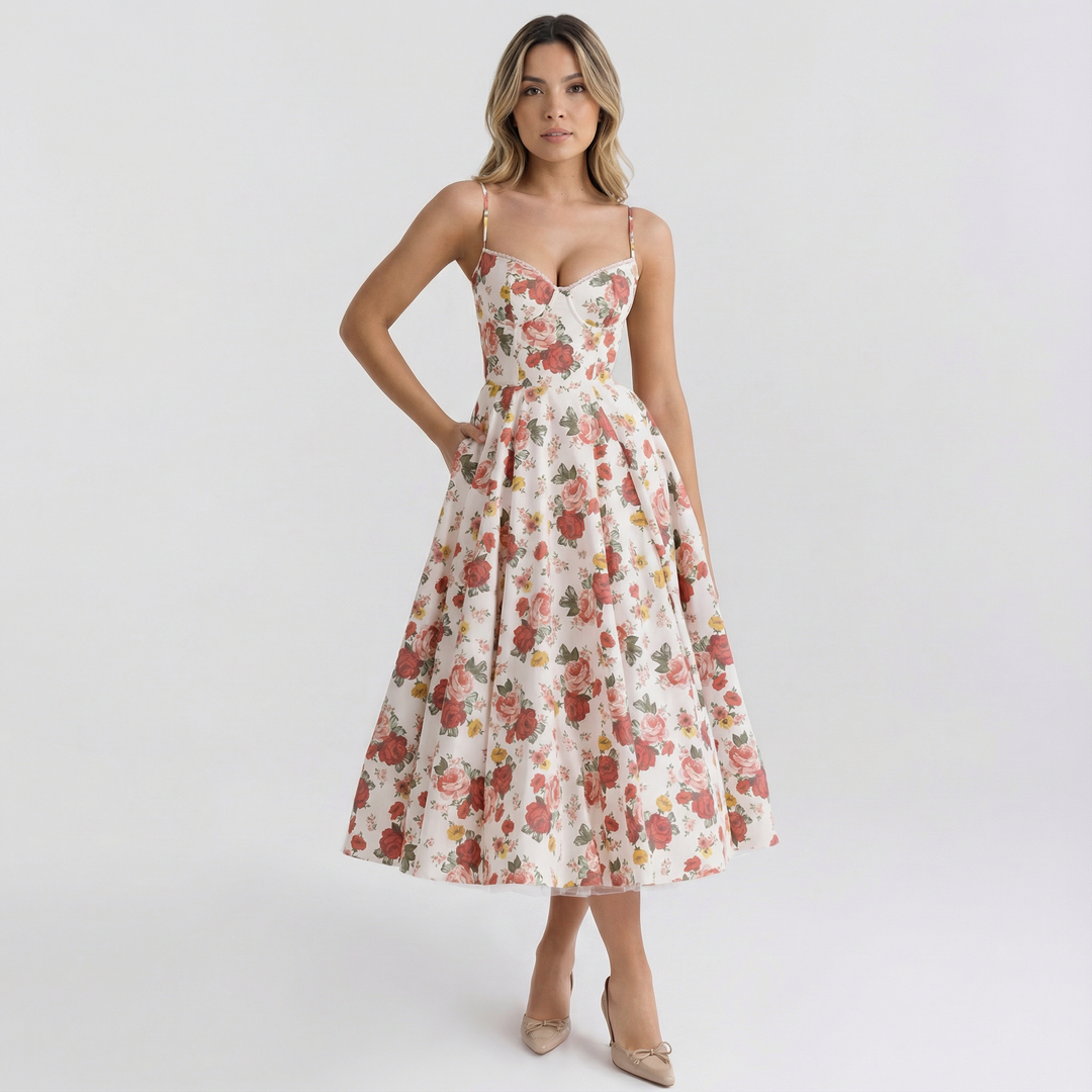 Vestido Clásico de Corte Entallado y Tela Suave