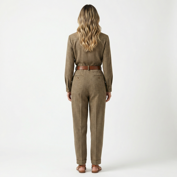 Conjunto Mono Tweed Cuadros