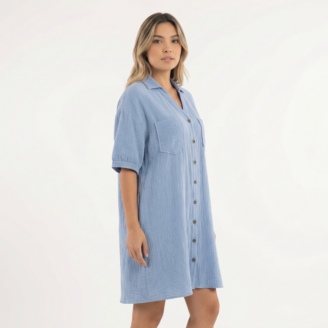 Vestido Camisero Talla Grande