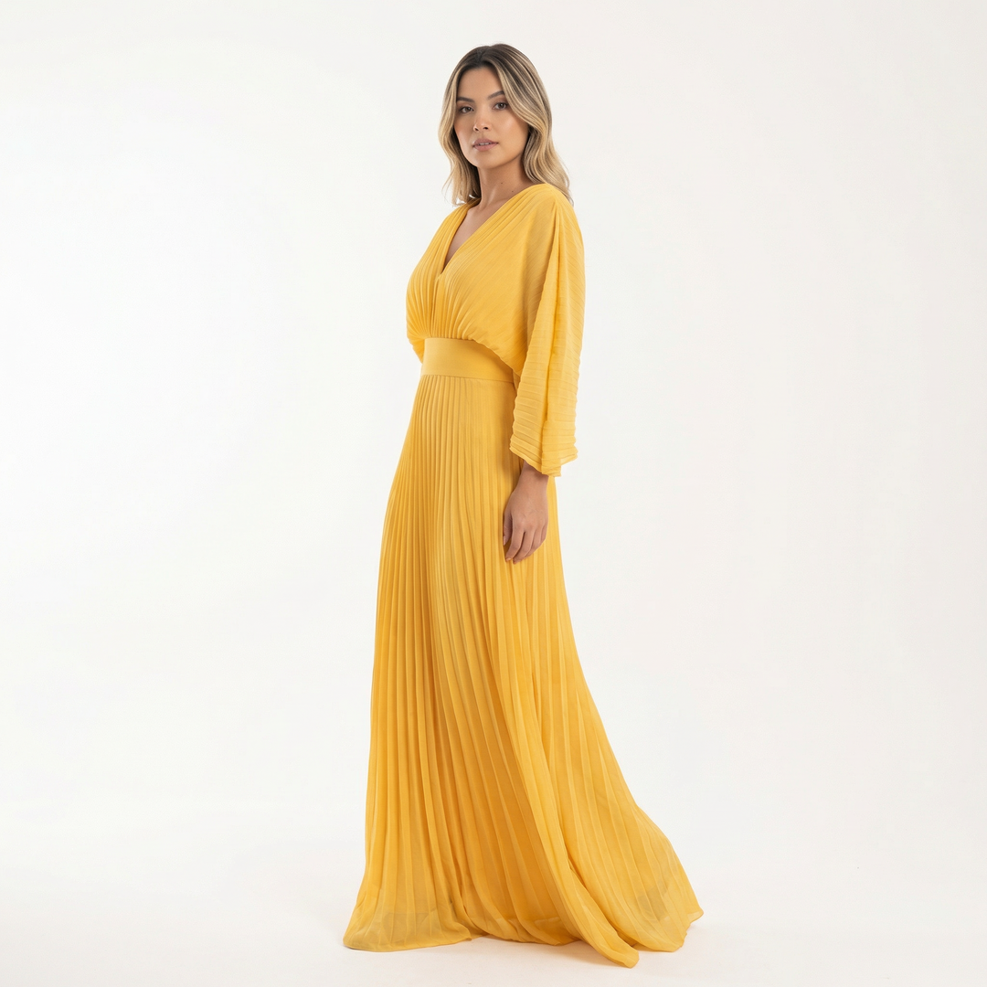 Vestido Largo Fluido Mujer