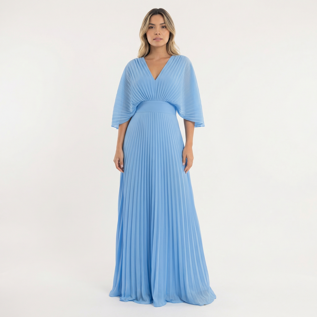 Vestido Largo Fluido Mujer
