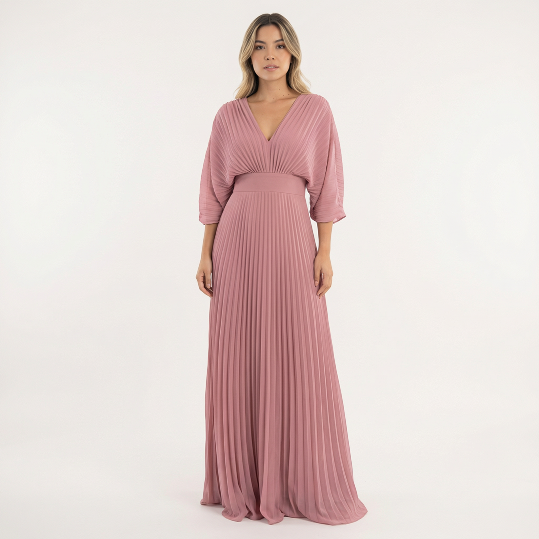 Vestido Largo Fluido Mujer