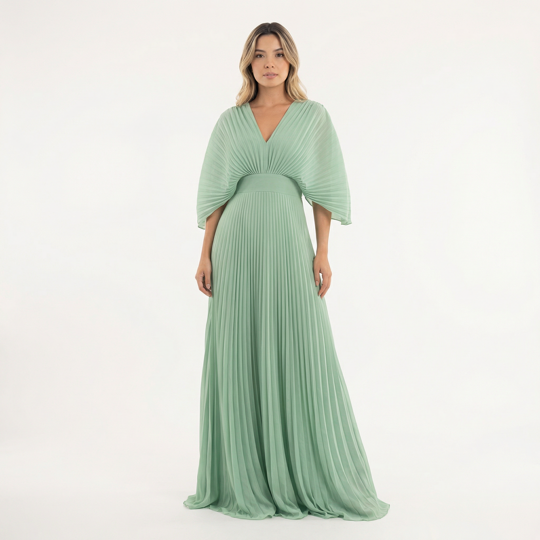 Vestido Largo Fluido Mujer