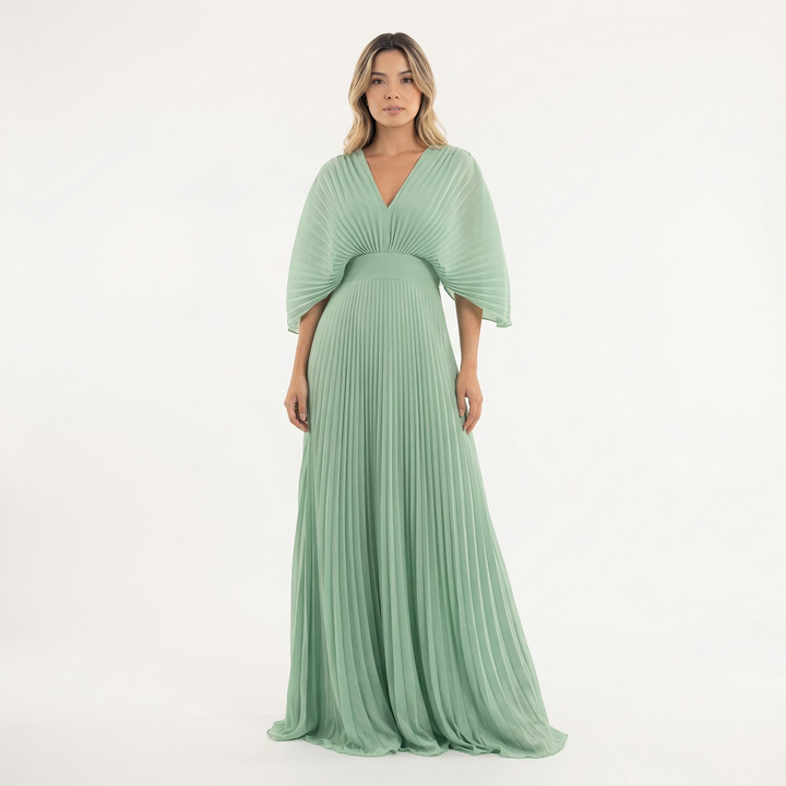 Vestido Largo Fluido Mujer