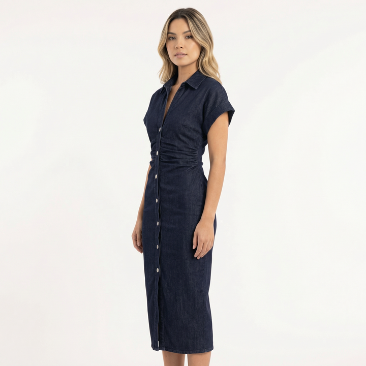 Vestido Midi Vaquero Elegante