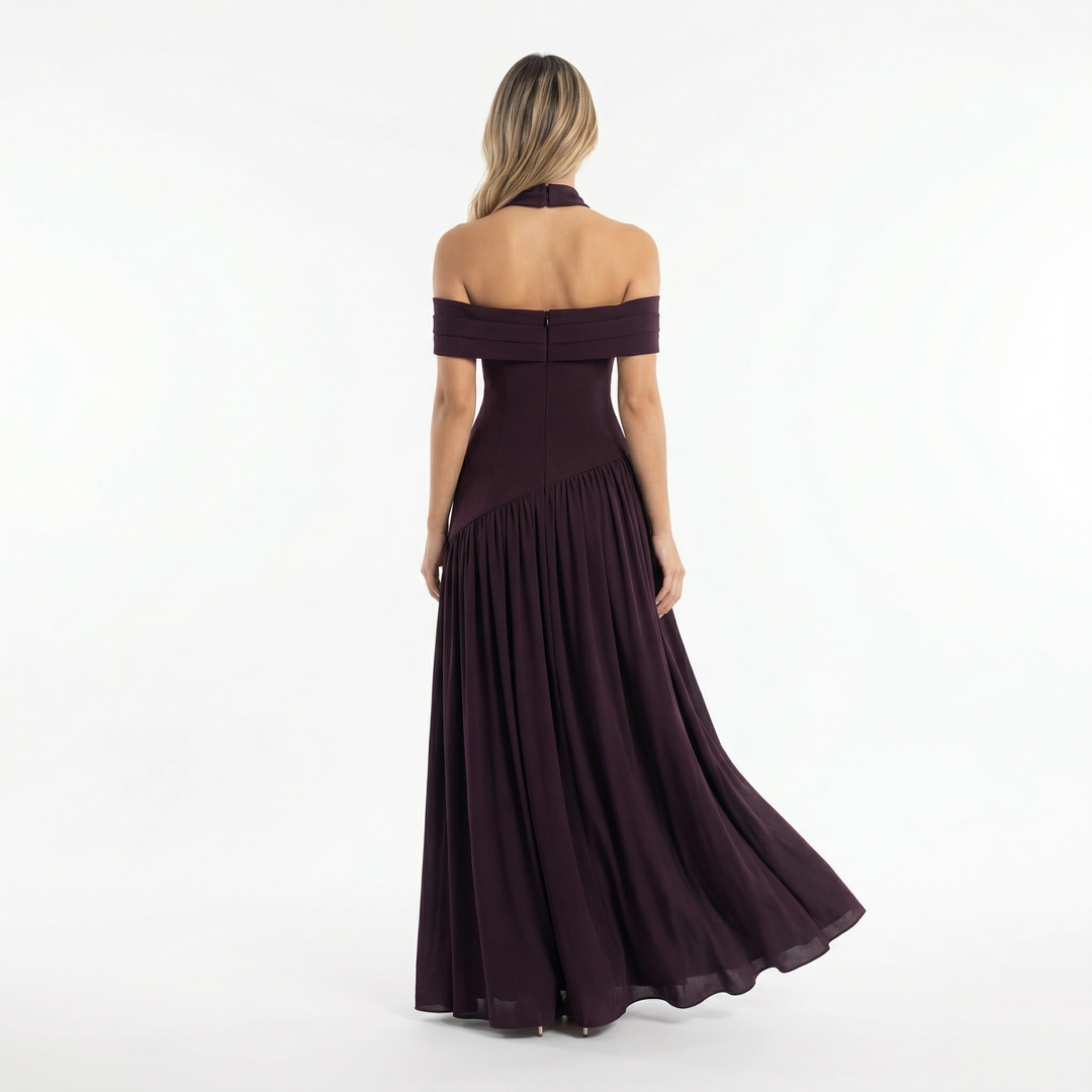 Vestido de Fiesta Largo Asimétrico
