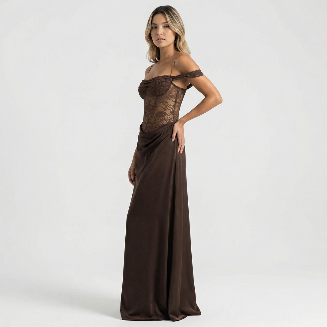 Vestido de Fiesta Maxi Asimétrico