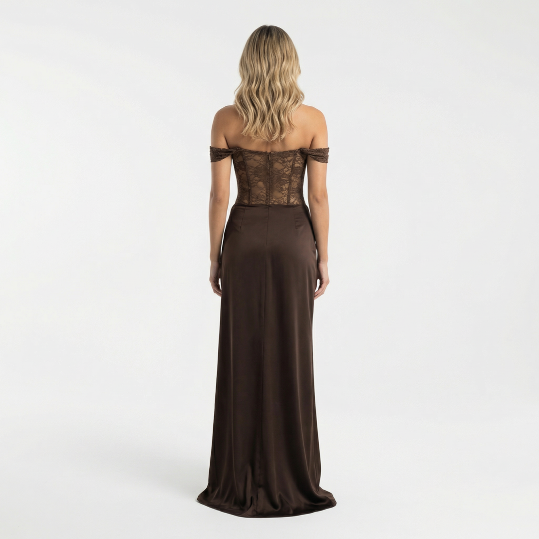 Vestido de Fiesta Maxi Asimétrico