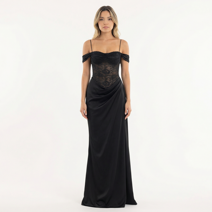 Vestido de Fiesta Maxi Asimétrico
