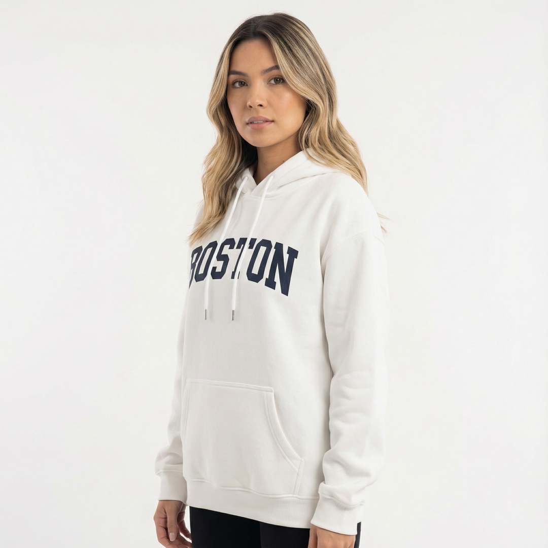 Sudadera Oversize Estampada Mujer