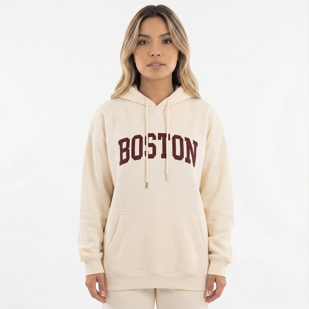 Sudadera Oversize Estampada Mujer
