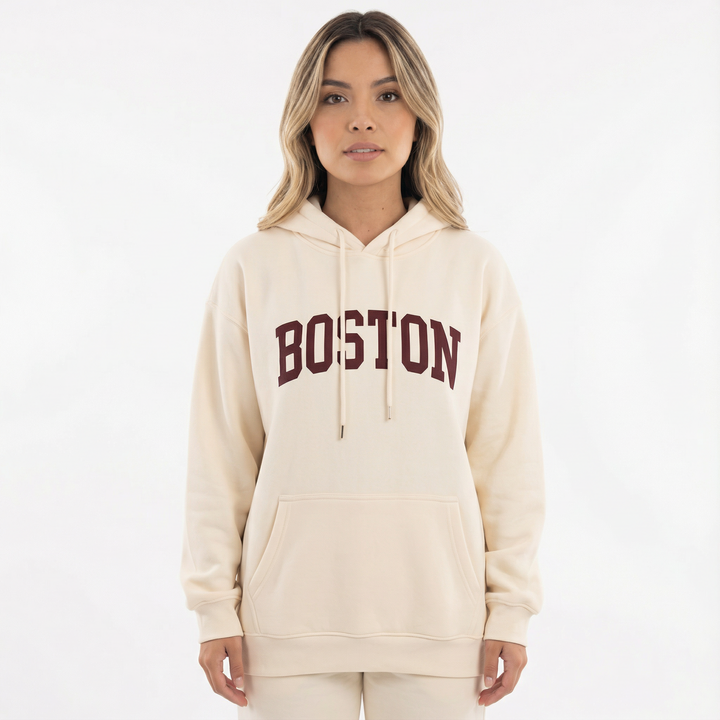 Sudadera Oversize Estampada Mujer