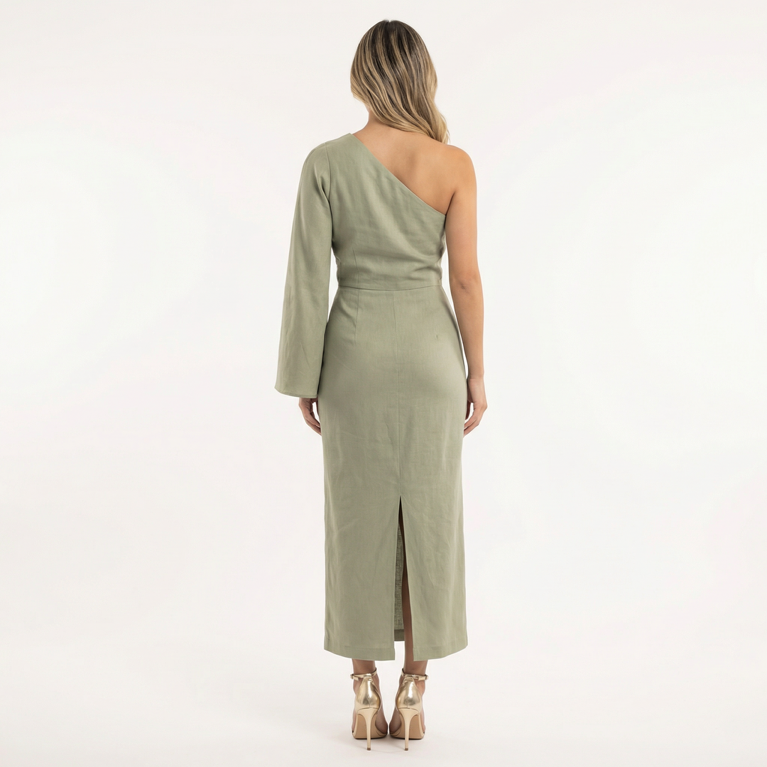 Vestido Midi Asimétrico de Verano