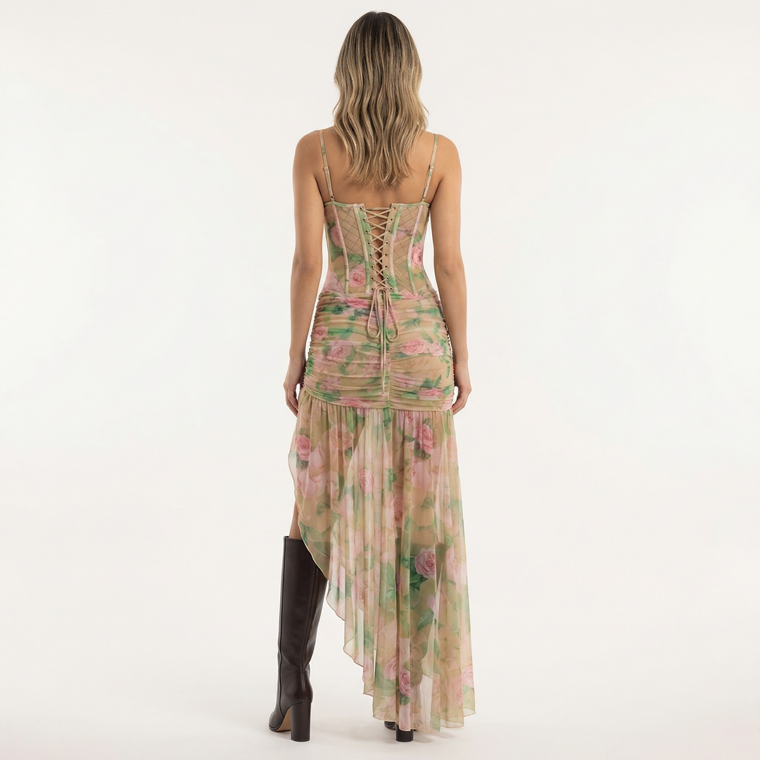 Vestido Largo Floral Sensual Verano