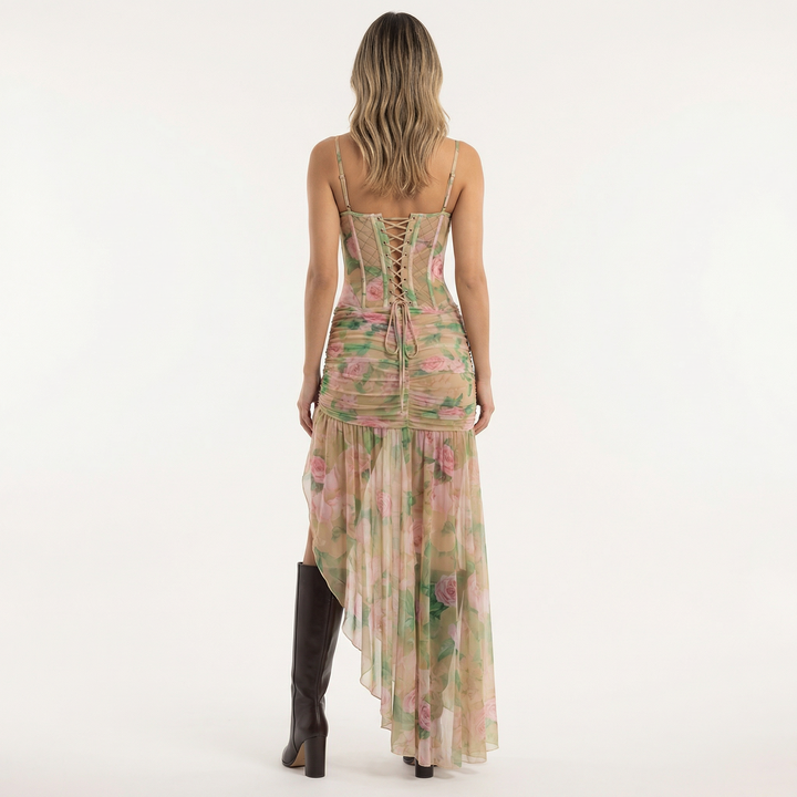 Vestido Largo Floral Sensual Verano