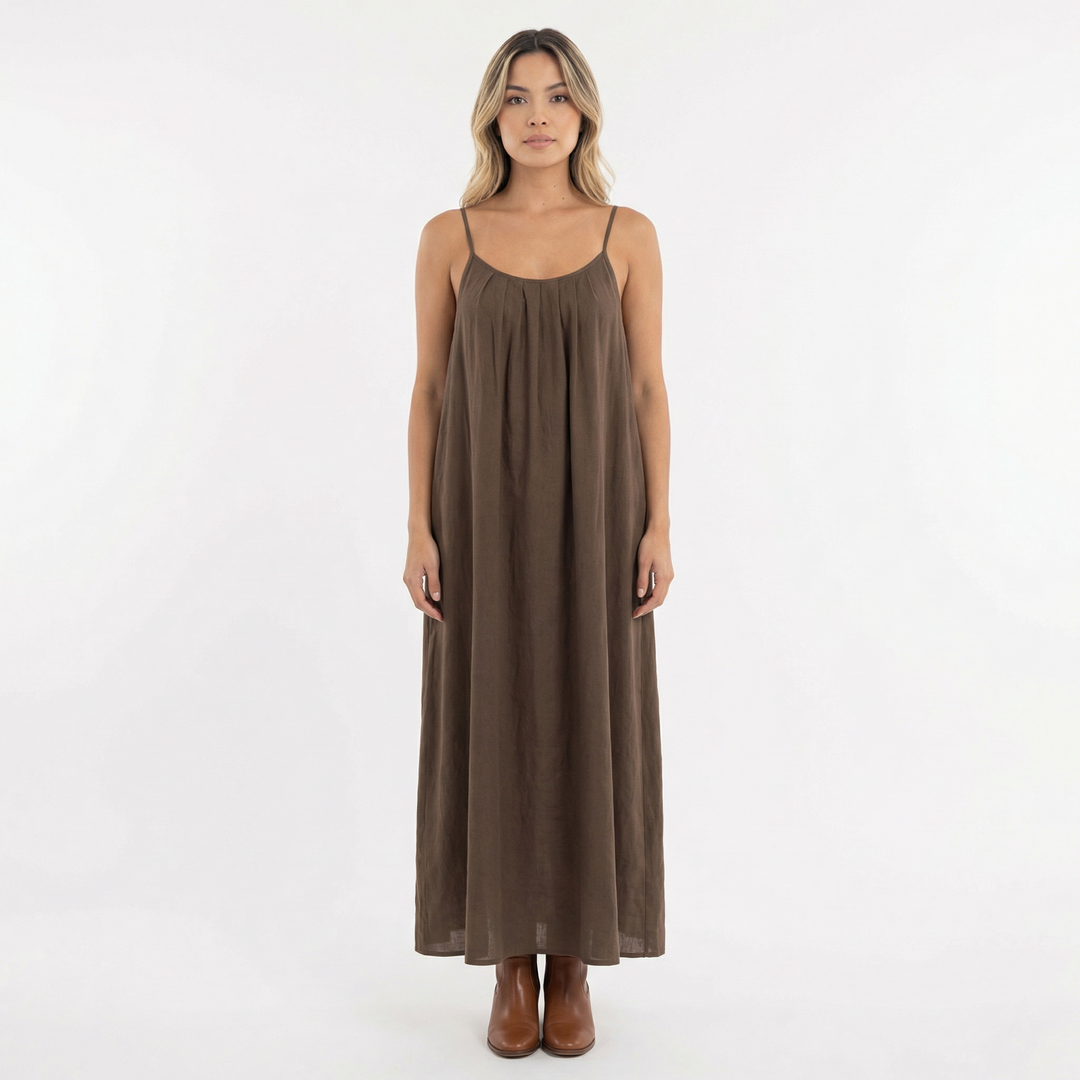 Vestido Largo Tirantes Fluido Verano