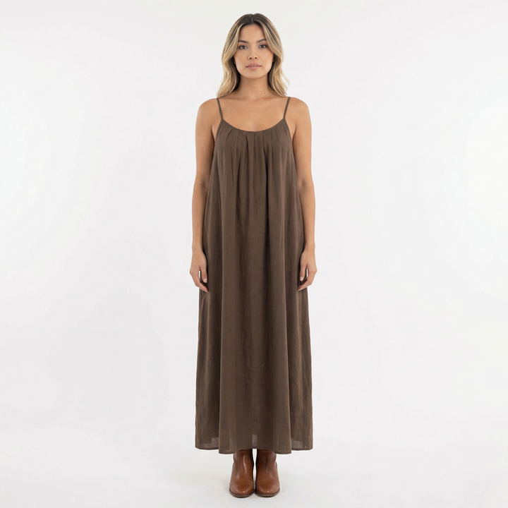 Vestido Largo Tirantes Fluido Verano