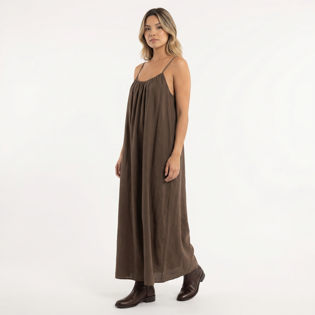 Vestido Largo Tirantes Fluido Verano