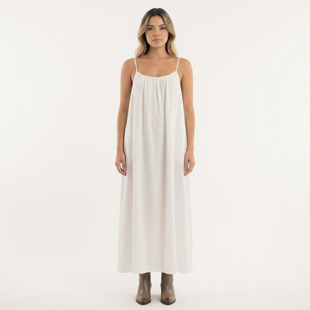 Vestido Largo Tirantes Fluido Verano