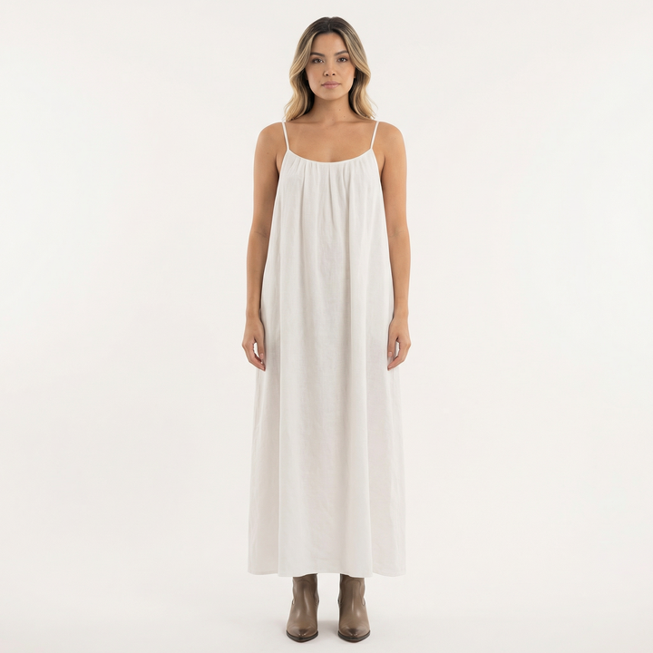 Vestido Largo Tirantes Fluido Verano