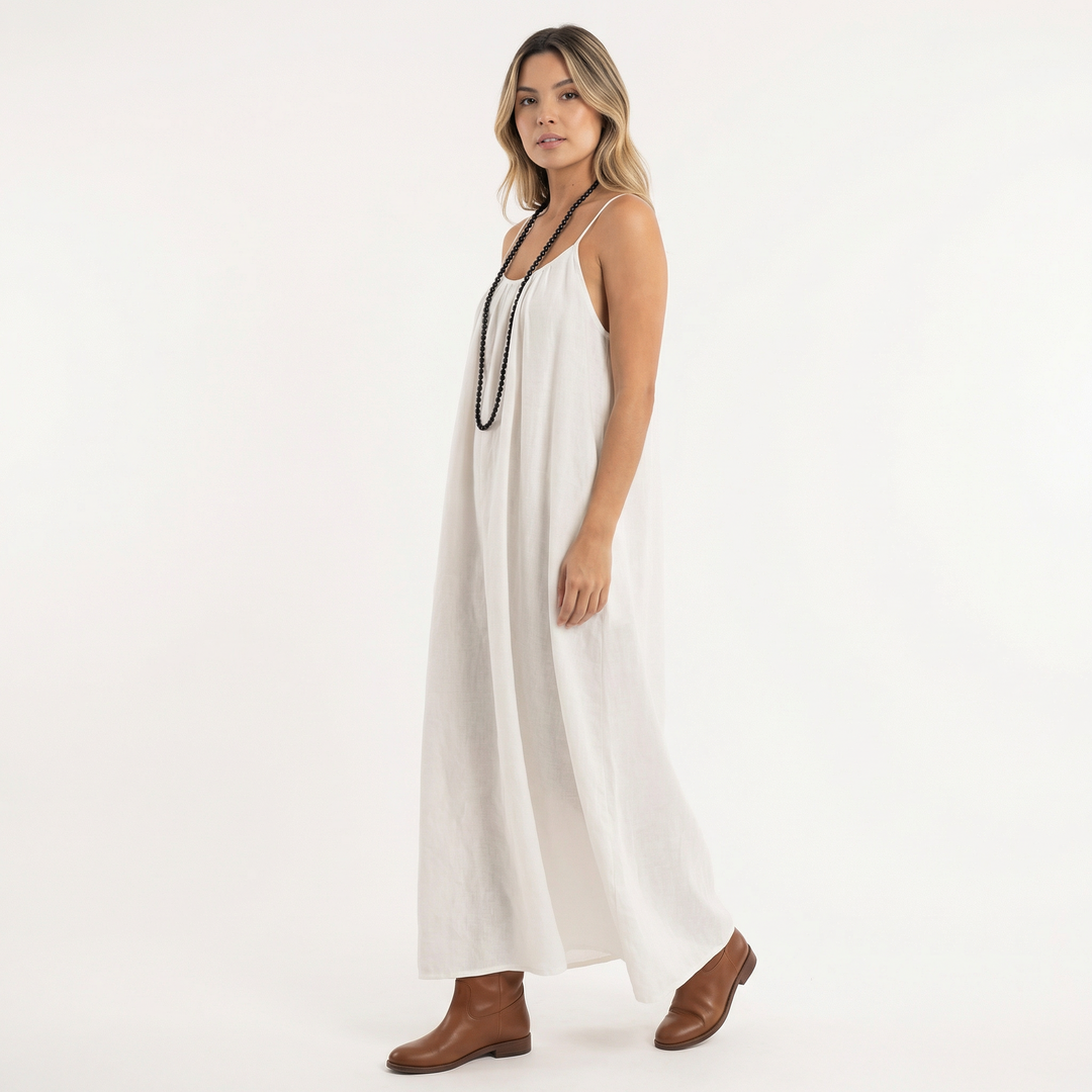 Vestido Largo Tirantes Fluido Verano