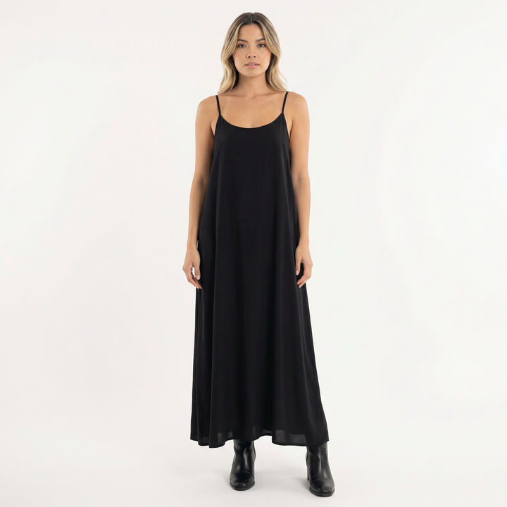 Vestido Largo Tirantes Fluido Verano