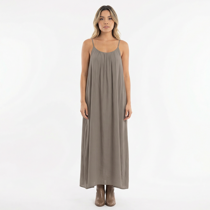 Vestido Largo Tirantes Fluido Verano