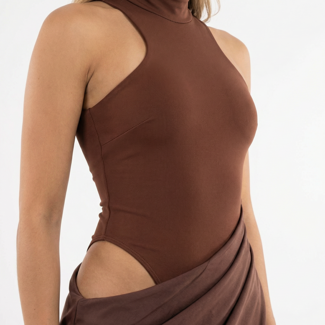Vestido Largo Satinado Elegante