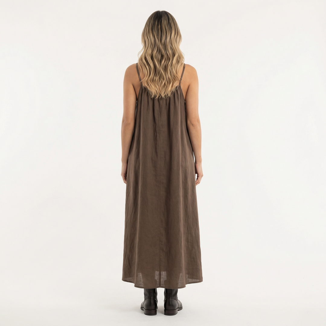 Vestido Largo Tirantes Fluido Verano