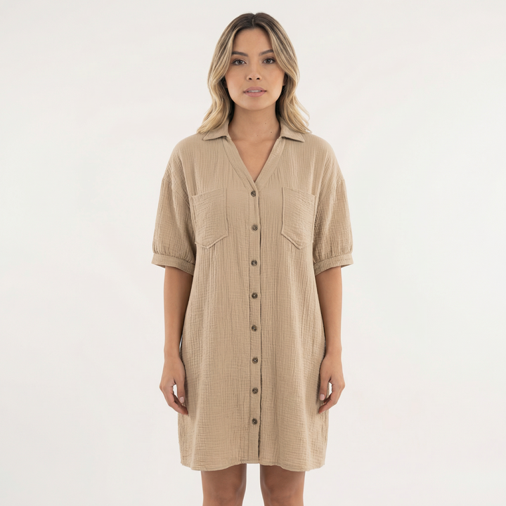 Vestido Camisero Talla Grande