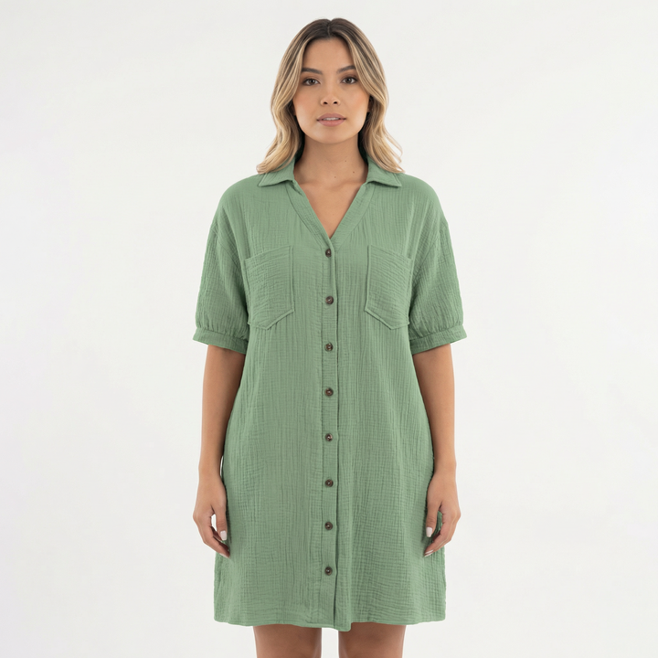 Vestido Camisero Talla Grande