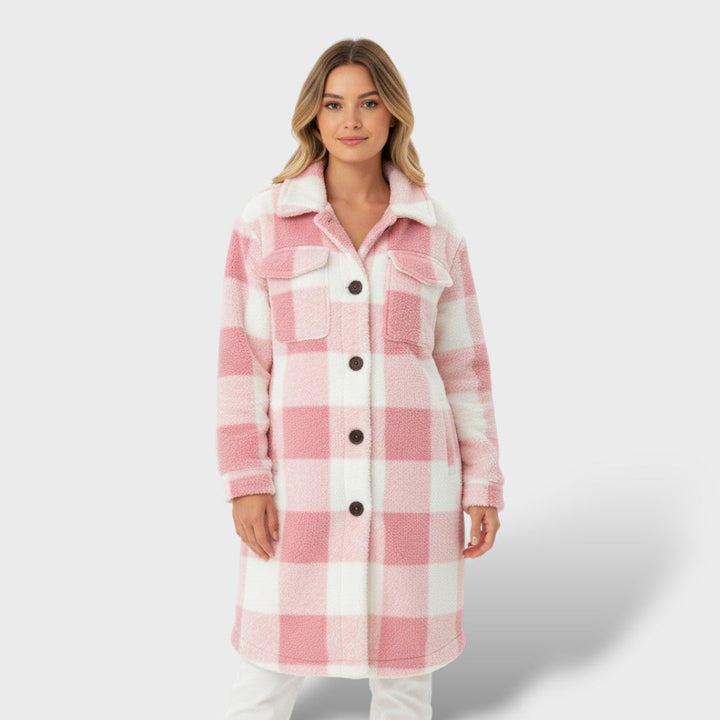 Abrigo Femenino Oversized Cálido Elegante