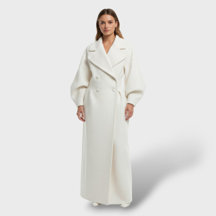 Abrigo Trench Feminino de Inverno Longo