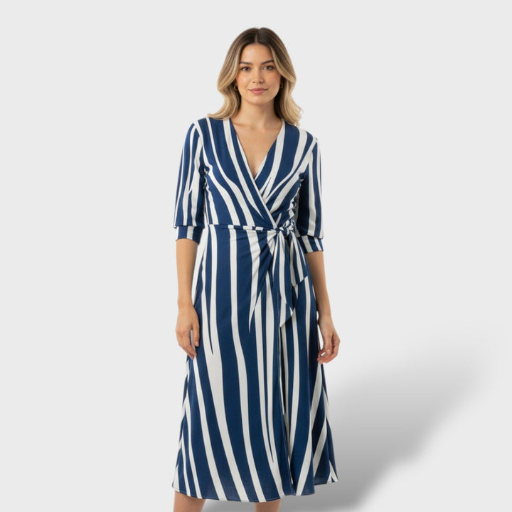 Vestido elegante envolvente de fiesta