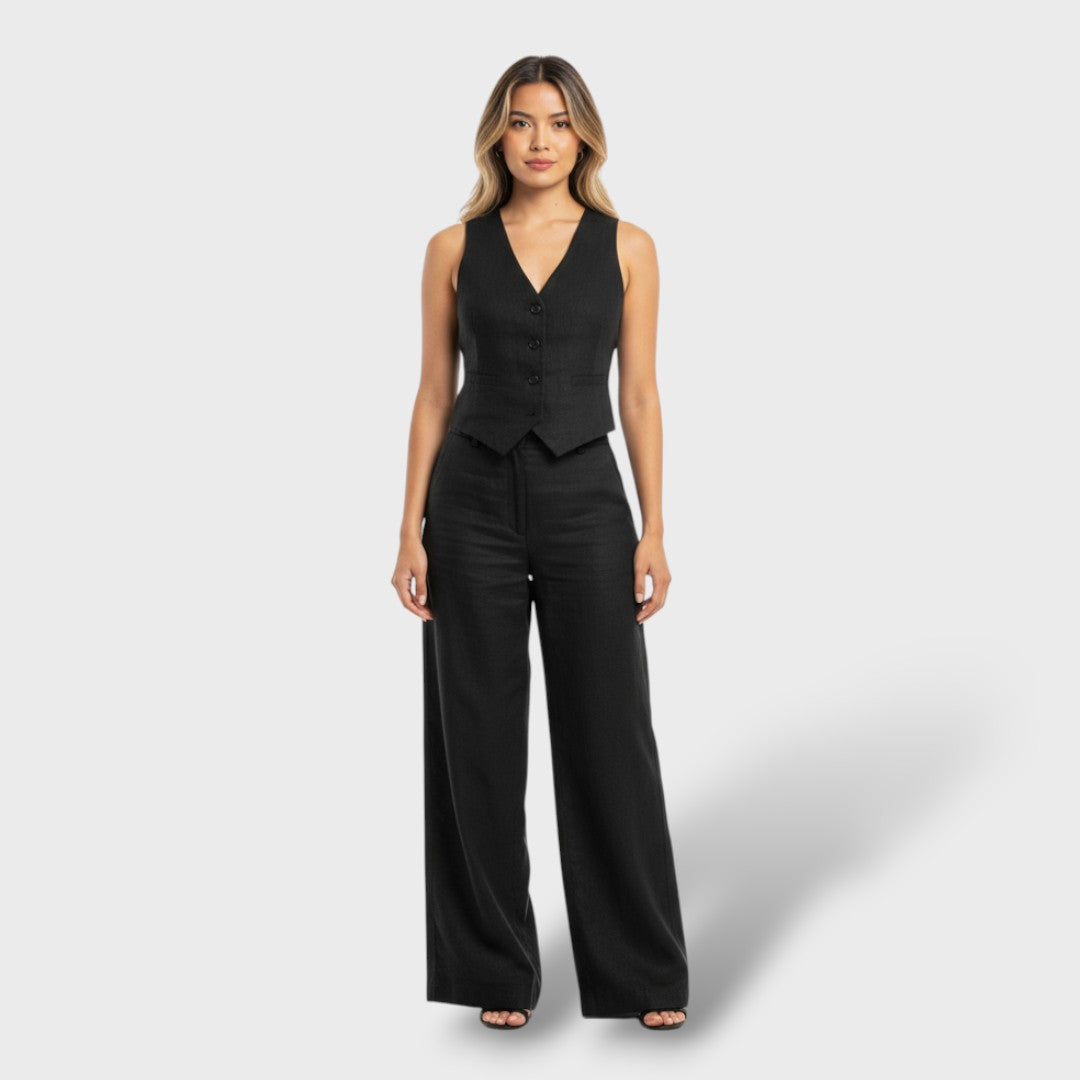 Conjunto de Mujer Algodón y Lino Casual Elegante