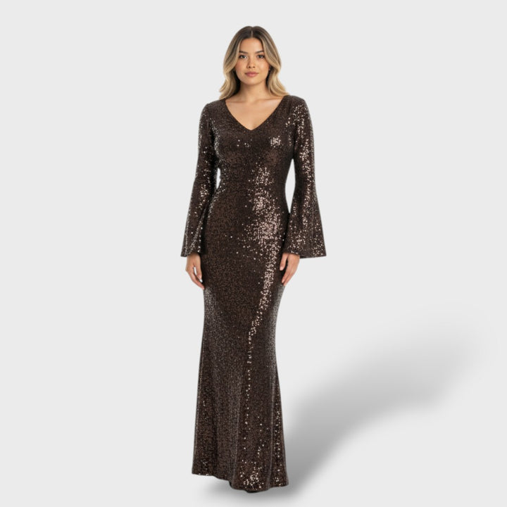 Vestido Sirena Mujer Mangas Largas