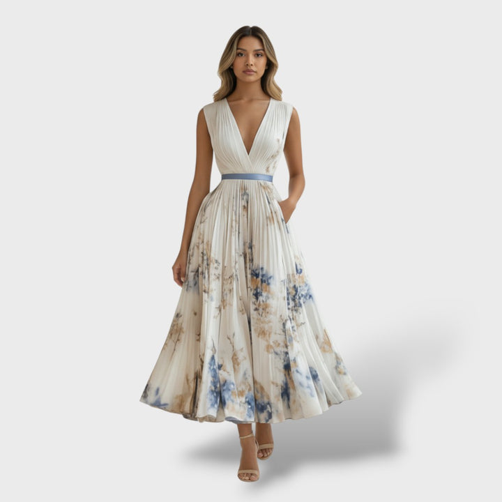 Vestido Ceremonia Floral Elegante