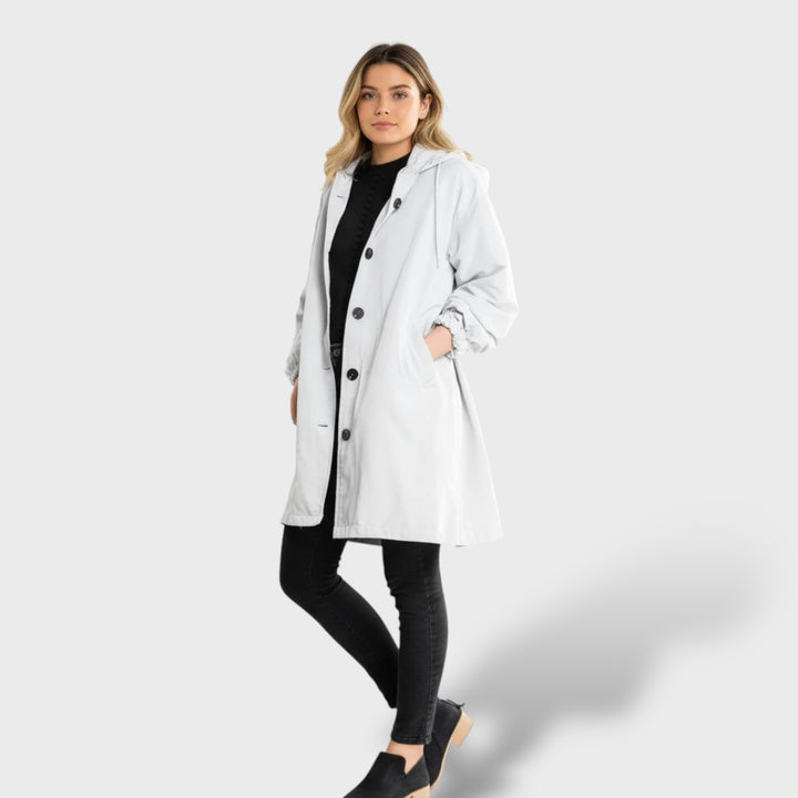 Chaqueta impermeable oversize mujer