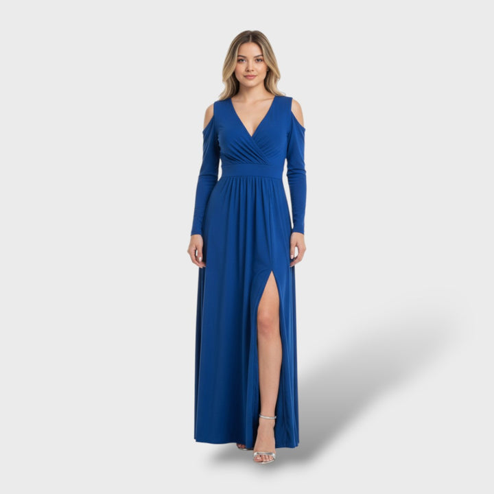 Vestido Largo Elegante con Abertura Lateral