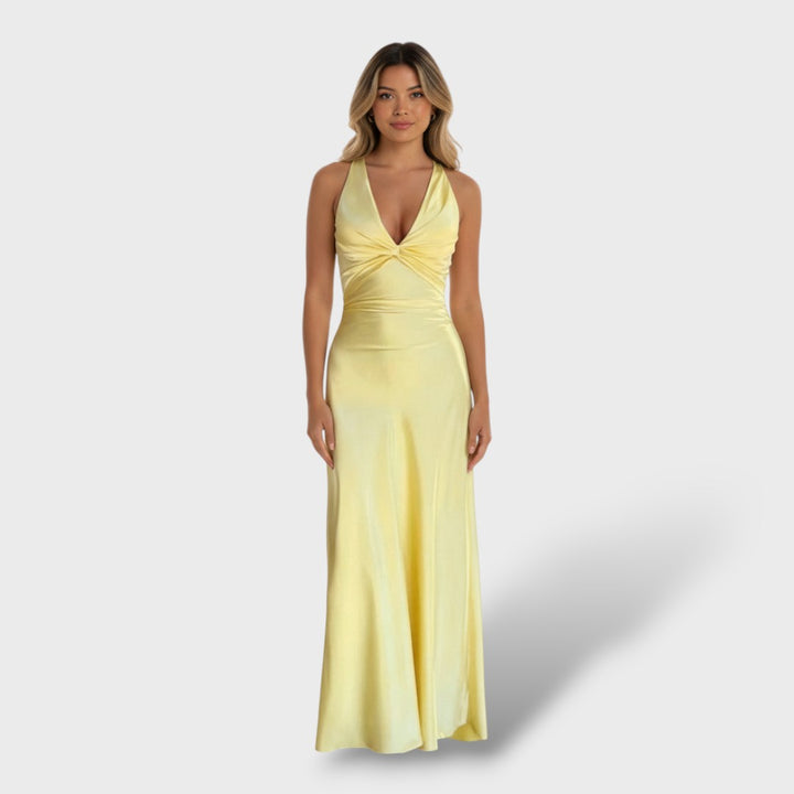 Vestido Largo Elegante Sin Mangas