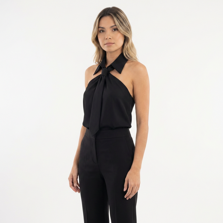 Blusa halter elegante mujer
