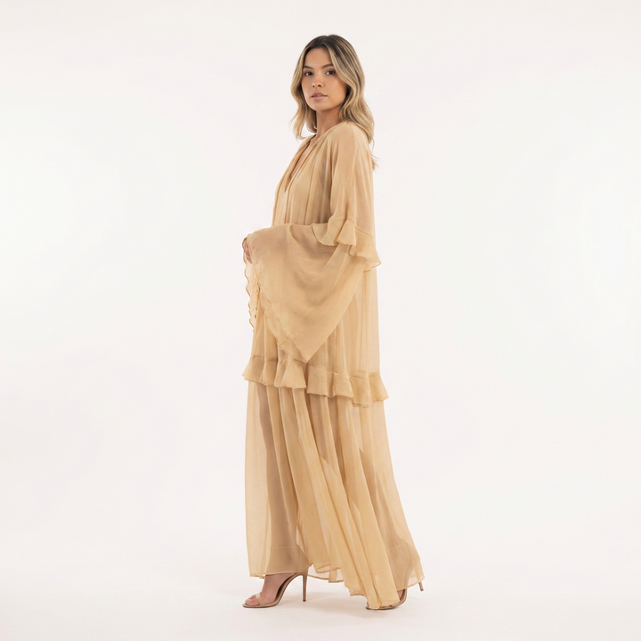 Vestido largo boho playa transparente
