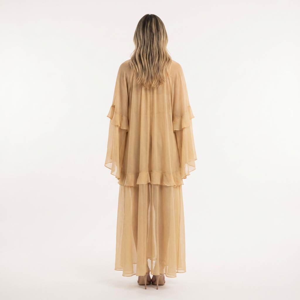 Vestido largo boho playa transparente